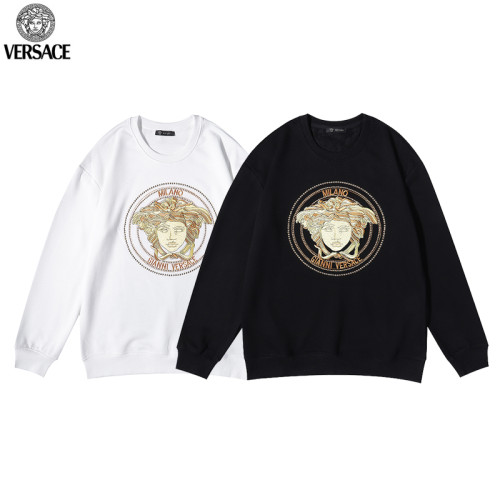 Versace Autumn and Winter Round Neck Sweater Medusa Embroidery Coats