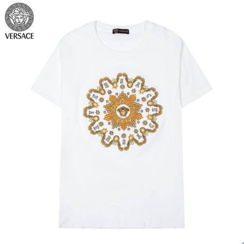 Versace Men Cotton Short Sleeve Logo Print T-shirt