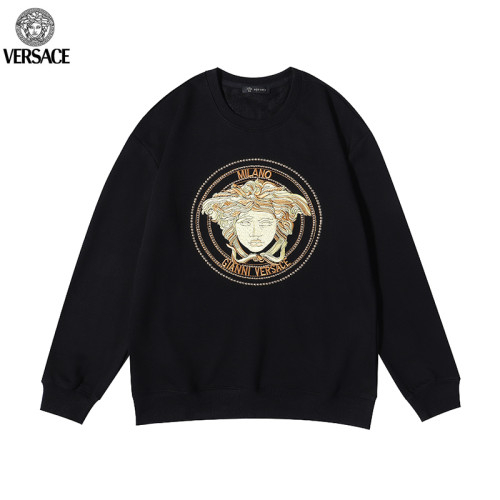 Versace Autumn and Winter Round Neck Sweater Medusa Embroidery Coats