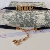 Dior JADIOR Alphabet Cloth Necklace