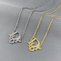 Dior Alphabet Gold Necklace