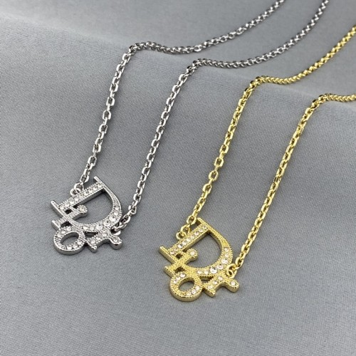 Dior Alphabet Gold Necklace