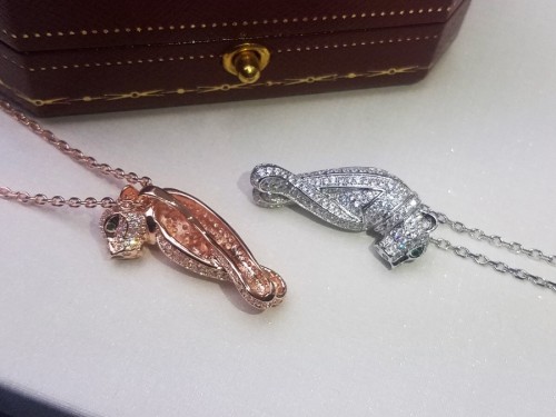 Cartier Petting Leopard Full Diamond Necklace
