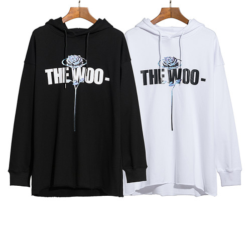 New VLONE THE WOO- Men Women Hip Hop Hoodie Casual Cotton Sweatshirt