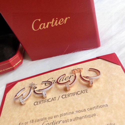 Cartier Full Diamond Small Earrings