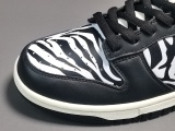 Quartersnacks x Nike SB Dunk Low＂Zebre＂Black/White DM3510-001