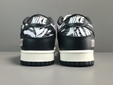 Quartersnacks x Nike SB Dunk Low＂Zebre＂Black/White DM3510-001