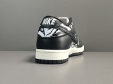 Quartersnacks x Nike SB Dunk Low＂Zebre＂Black/White DM3510-001