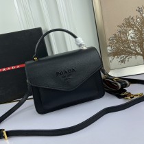 Prada Leather Deer Pattern Fashion Crossbody Handbag Size: 22X16X5cm
