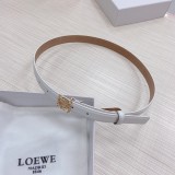 LOEWE Women's Fashion Belt 2.0CM White