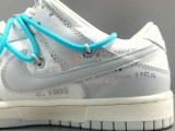 Off-White x Nike Dunk Low＂The 50＂Blue Shoelace With Yellow Buckle DM1602-115