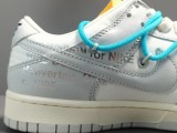Off-White x Nike Dunk Low＂The 50＂Blue Shoelace With Yellow Buckle DM1602-115