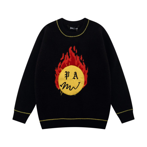 Fashion Palm Angels X Smiley Cotton Causal Loose Sweater