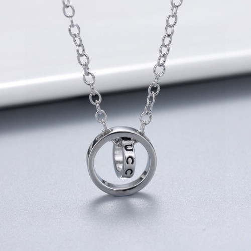 Gucci Time Goes By Double Ring Necklace