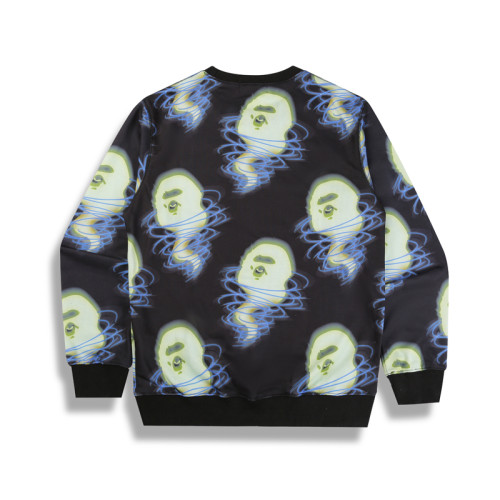 BAPE/A/Bathing ApeMen Storm printing Pullover Cotton Sports Sweatshirt Coats