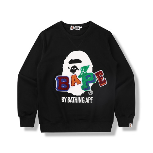 BAPE/A/Bathing Ape Men Casual Long Sleeve Cotton Pullover Sweatshirt