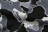 BAPE/A/Bathing Ape Unisex Full Zipper Sweatshirt Color Camouflage Hoodies Coat