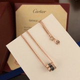 Cartier Three Ring Double Chain Necklace