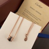 Cartier Three Ring Double Chain Necklace