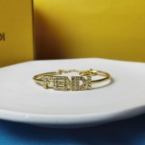 Fendi Fashion Diamond Logo Bracelet