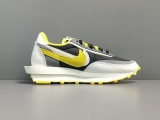 Fragment Design xSacai x Nike LDWaffle＂Light Smoke Grey‘’ Black/Yellow/White DJ4877-001