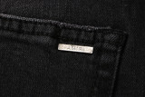 Amiri Hole Washed Slim Fit Jeans Pants Black 8295
