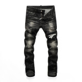 Dsquared2 Classic Splash Ink Ripped Slim Fit Jeans pants 8285