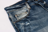 Amiri New Letter Logo Shredded Slim Fit Jeans Pants 8304
