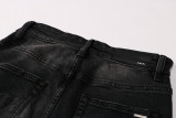 Amiri New A Letter Logo Slim Fit Jeans Pants 8305