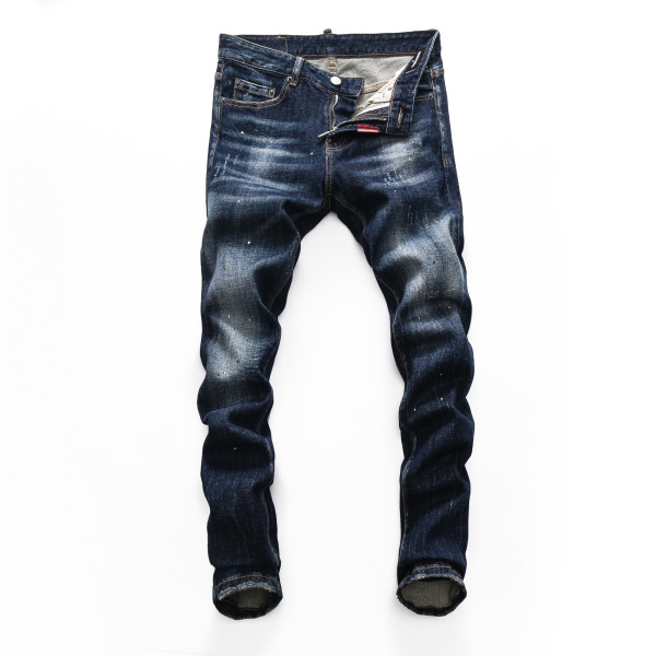 Dsquared2 New Splash Ink Slim Fit Jeans Pants 8253