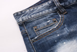 Dsquared2 Fashion Hole Slim Fit Jeans Pants 8279