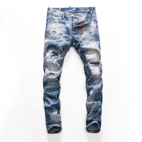 Dsquared2 Fashion Logo Slim Fit Jeans Pants 8269