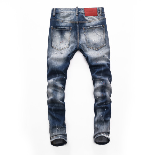 Dsquared2 Splash Ink Slim Fit Jeans Pants 8234