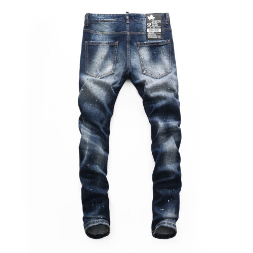 Dsquared2 fashion splash ink Slim Fit Jeans Pants 8261