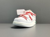 Off-White x Nike Dunk Low＂The 50＂Off-White Red Shoelace Light Pink Buckle DJ0950-118