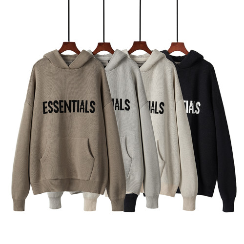 Fear Of God Essentials Fashion Loose Hooded Sweater