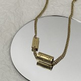 Dior Temperament Cylinder Logo Necklace