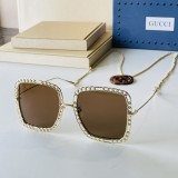 Gucci GG1033S Long Chain Metal Big Frame Sunglasses Size:56-21-140