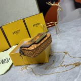Fendi Classic Nano Frosted Chain Bag Size 10X6X2.5 cm