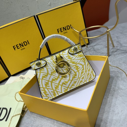  Fendi Fashion Pico Peekaboo Mini Handbag Size 10x3.5x8.5cm