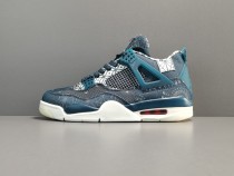 Air Jordan 4 Retro  Blue And White Thorn Embroidery SE Deep Ocean CW0898-400