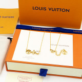 Louis Vuitton LV Circle Monogram Flower Chain Necklace
