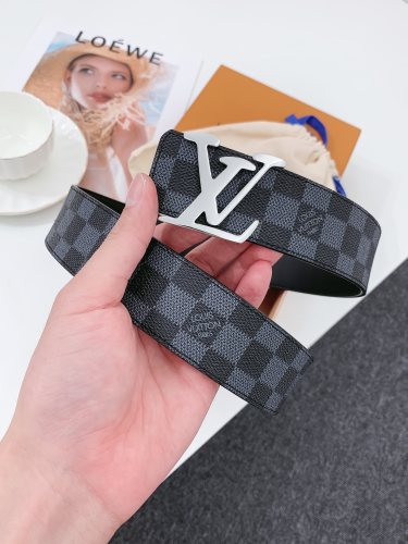 Louis Vuitton LV Letter Buckle Double Sided Belt 4.0CM