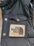 THE NORTH FACE & GUCCI Stand Collar Down Vest Black