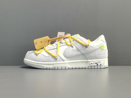 Off-White x Nike Dunk Low＂The 50＂Yellow Shoelace Light Brown Buckle DJ0950-109