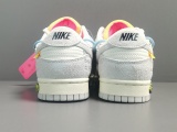 Off-White x Nike Dunk Low＂The 50＂Blue Shoelace With Red Buckle DJ0950-113