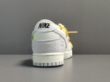 Off-White x Nike Dunk Low＂The 50＂Yellow Shoelace Light Brown Buckle DJ0950-109