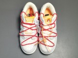 Off-White x Nike Dunk Low＂The 50＂Red Shoelace With Orange Buckle DJ0950-103