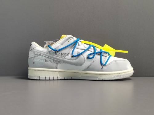 Off-White x Nike Dunk Low＂The 50＂Blue Shoelace With Yellow Buckle DM1602-112