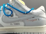 Off-White x Nike Dunk Low＂The 50＂Blue Shoelace With Yellow Buckle DM1602-112